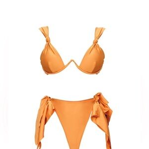 NWT Andrea Iyamah Rai Bikini in Golden